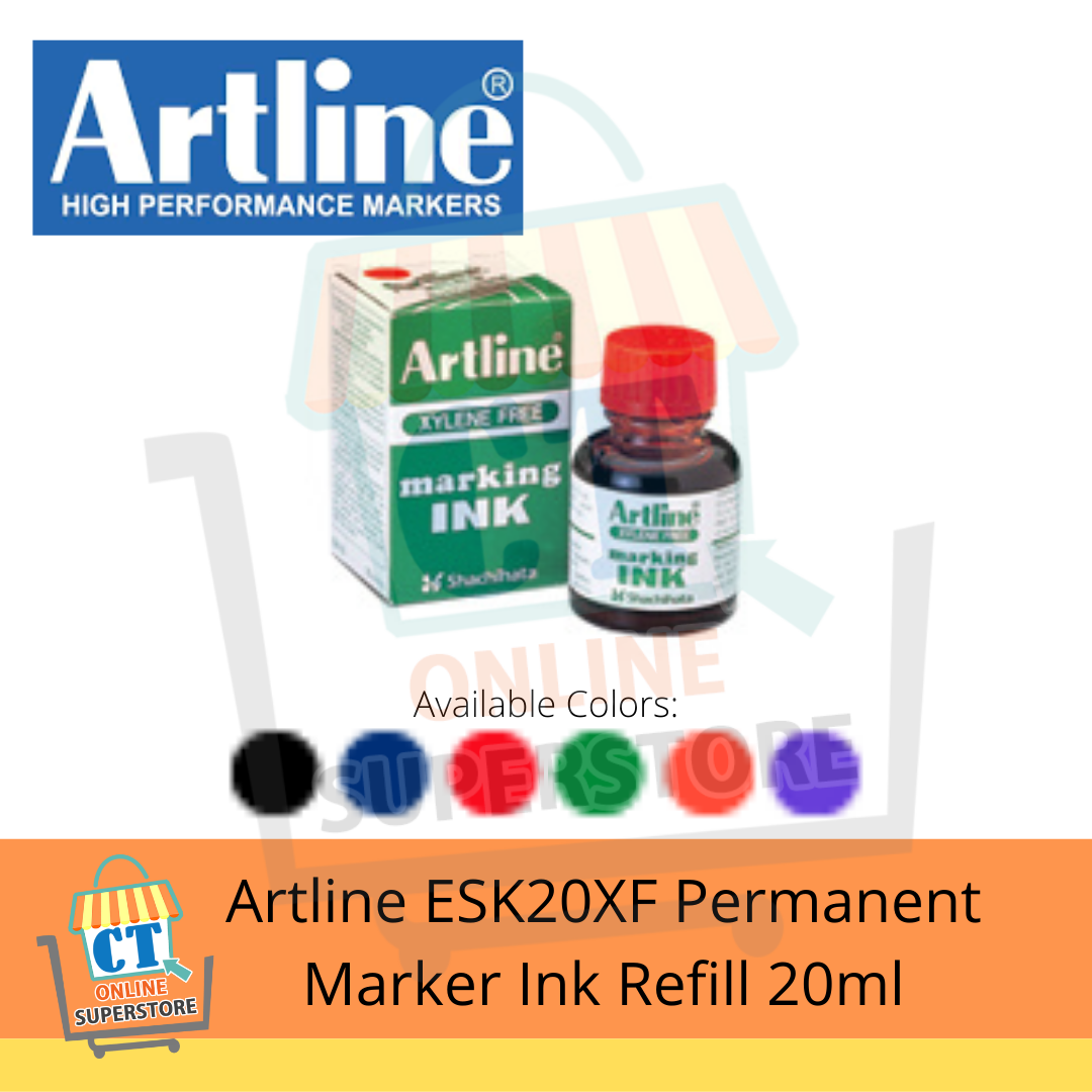 Artline ESK20XF Xylene Free Permanent Marker Ink Refill 20ml Sold per