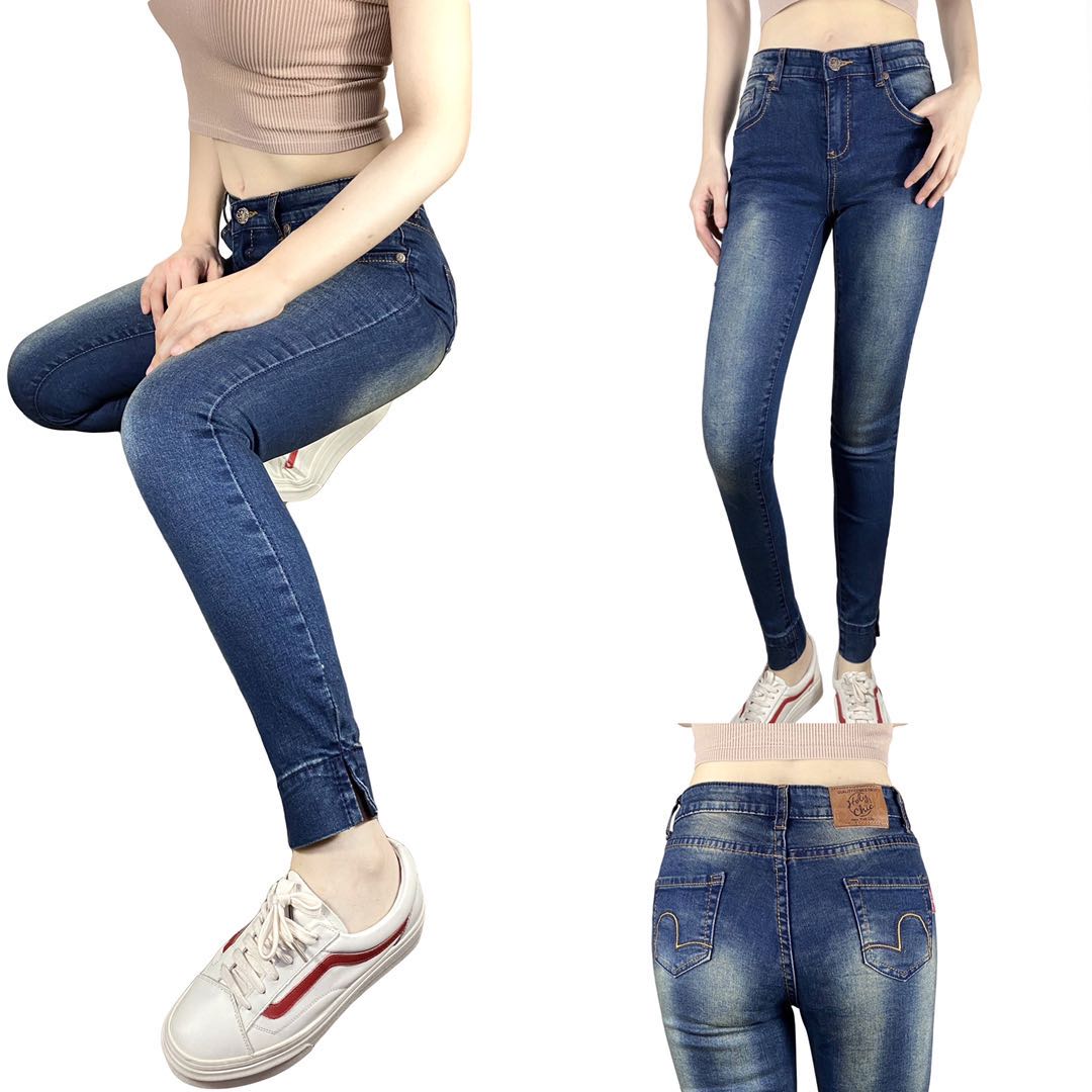 side split jeans