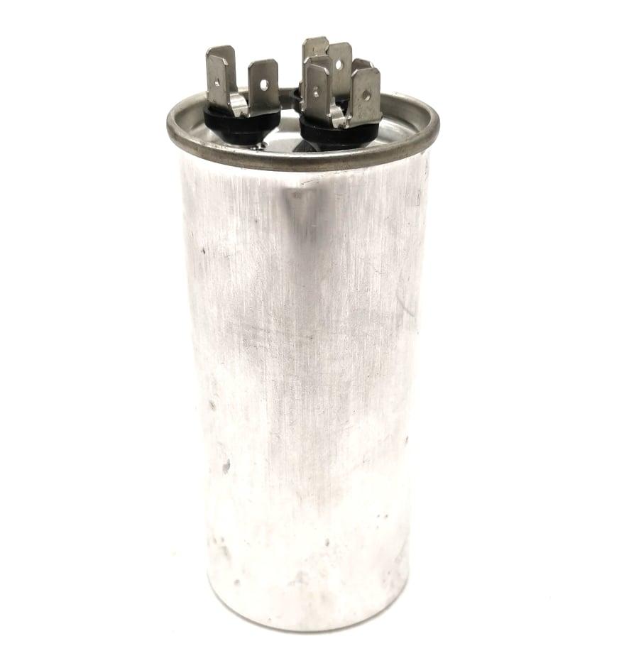 Capacitor 25+4 CBB65 Aluminum 450VAC Dual Rated Motor Run Round