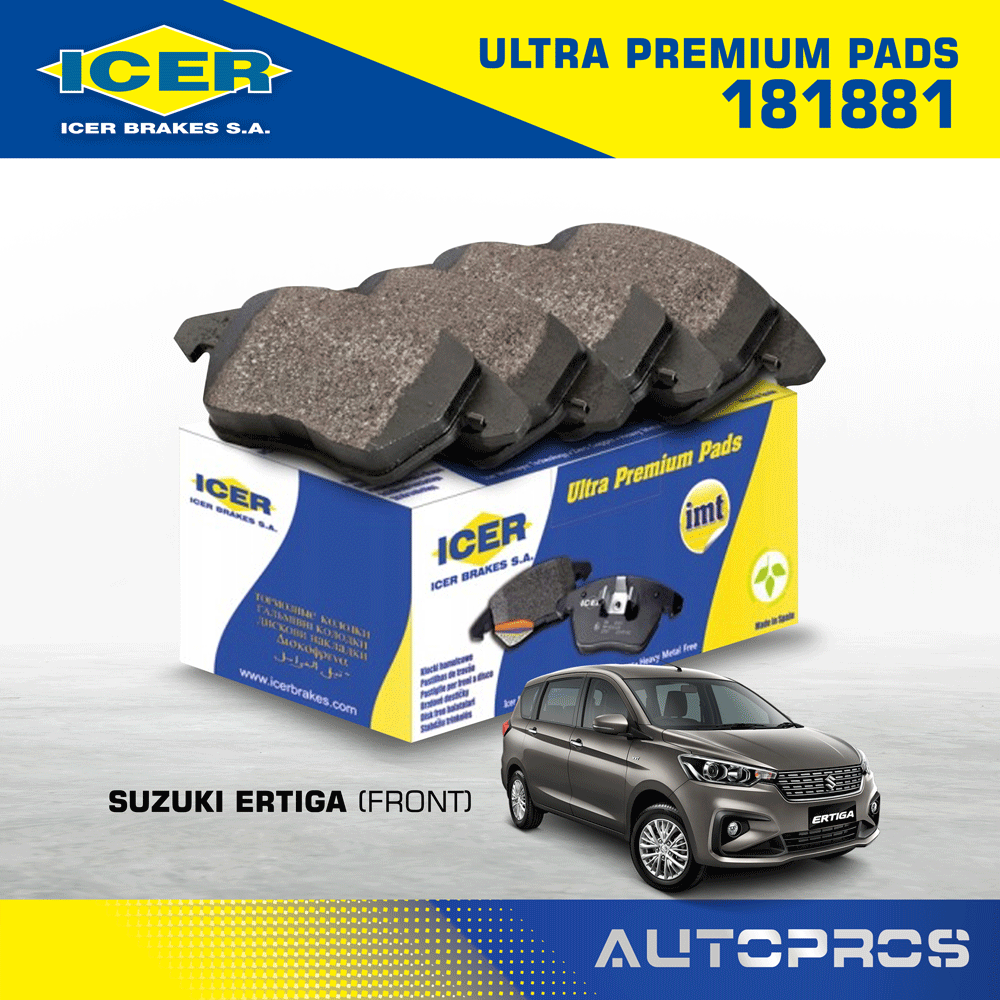 ICER Ultra Premium Front Brake Pads for Suzuki Ertiga (181881) Lazada PH