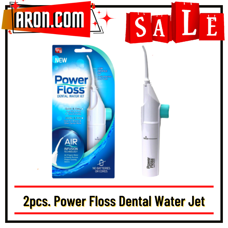ARON 2pcs. Power Floss Dental Water Jet/ For Quick And Easy Dental