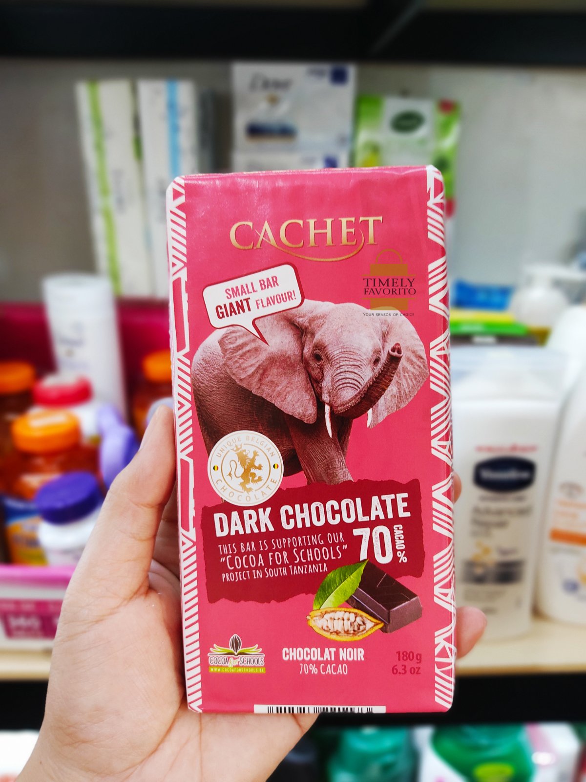 Cachet Dark Chocolate/Milk Chocolate/Brownie & Pretzel/Almonds & Sea