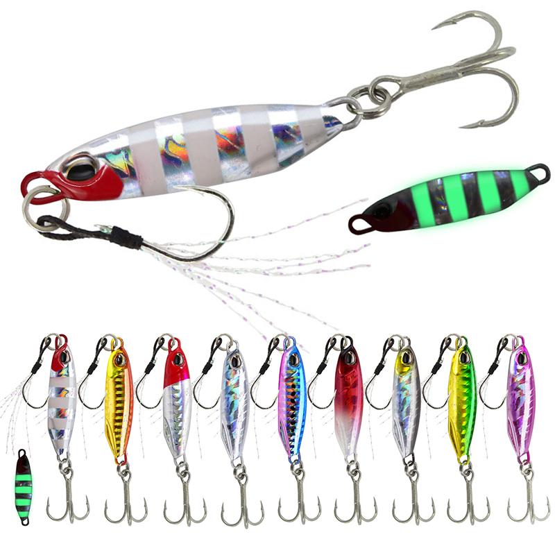 โปรโมชั่น 9pc Metal Cast Jig Spoon 16g/32g Shore Casting Jigging Lead Fish Sea Bass Fishing Lure