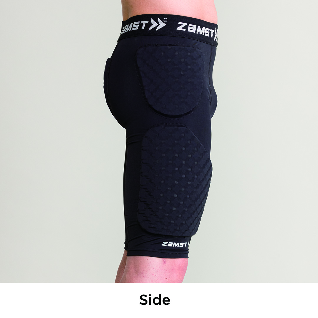 ZAMST BRAVE-PAD SHORTS Lサイズ 黒 ザムスト（ZAMST）（メンズ