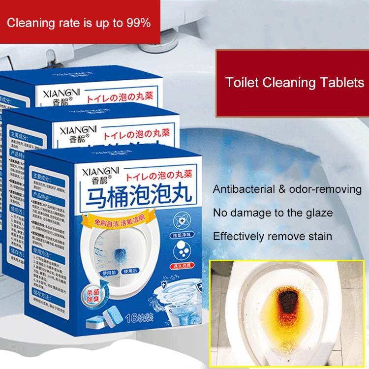 Gorich 16PCS Toilet Cleaning Tablets Effervescent Tablet For Toilet