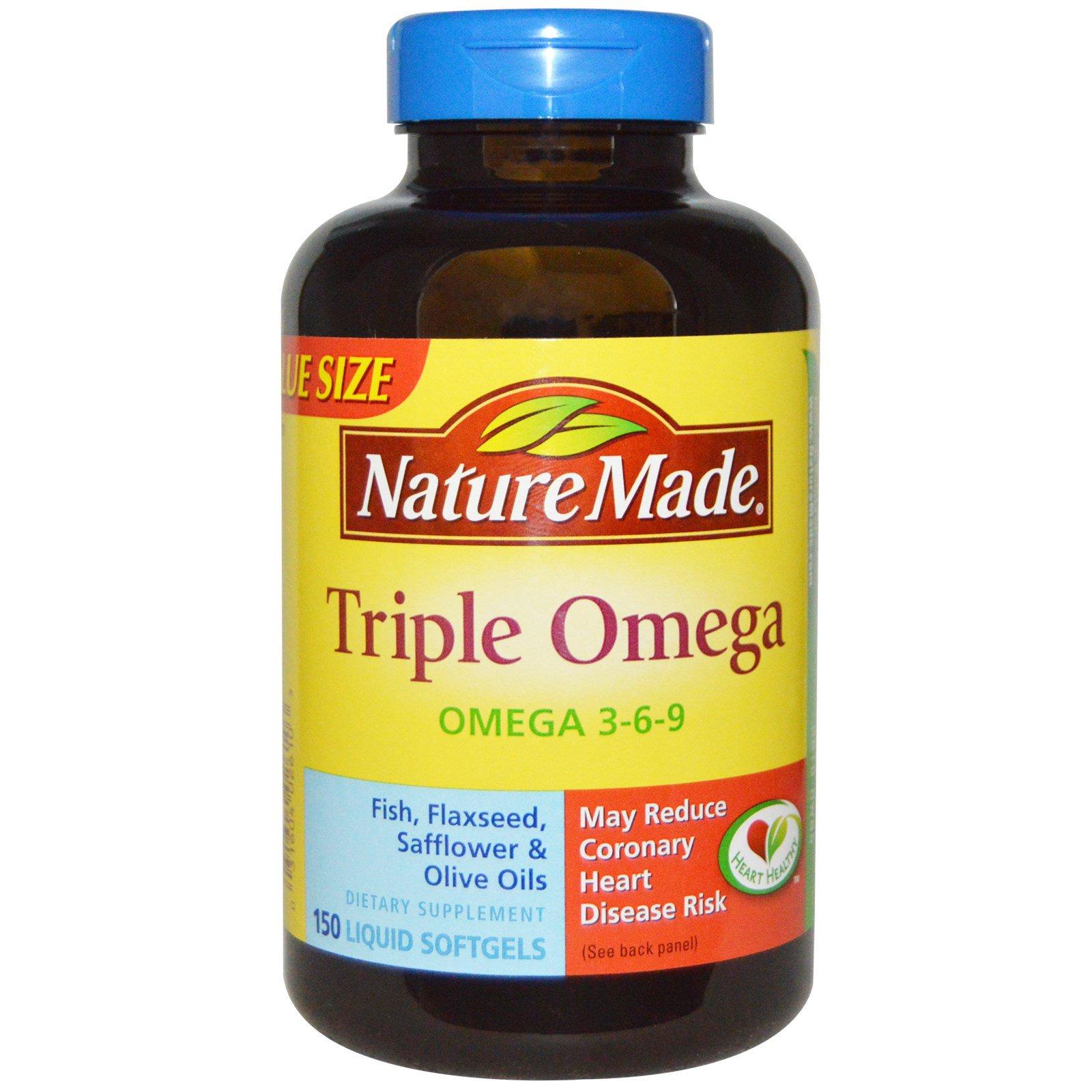 Nature Made® Triple Omega 369, 150 liquid softgels