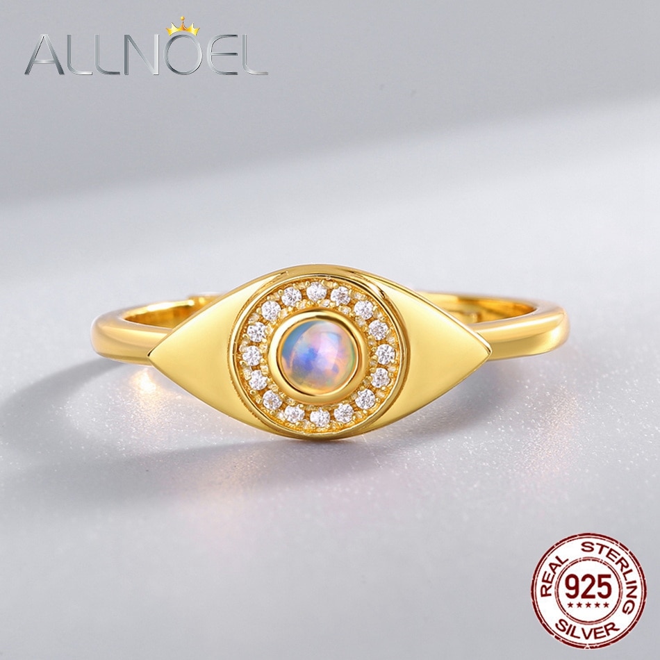 jemmin Design Egg Shape Fire Opal Stones Rings For Woman Trendy Jewlery Accessory