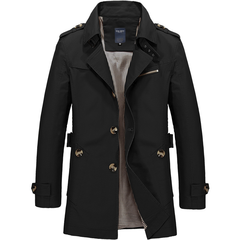 the dynasty splice trench coat