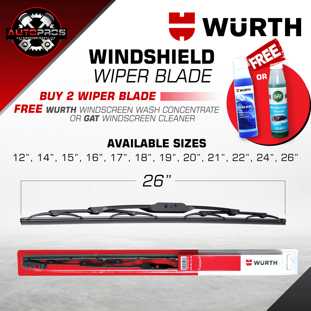 WURTH Wiper Blade with GRAPHITE COATING Lazada PH