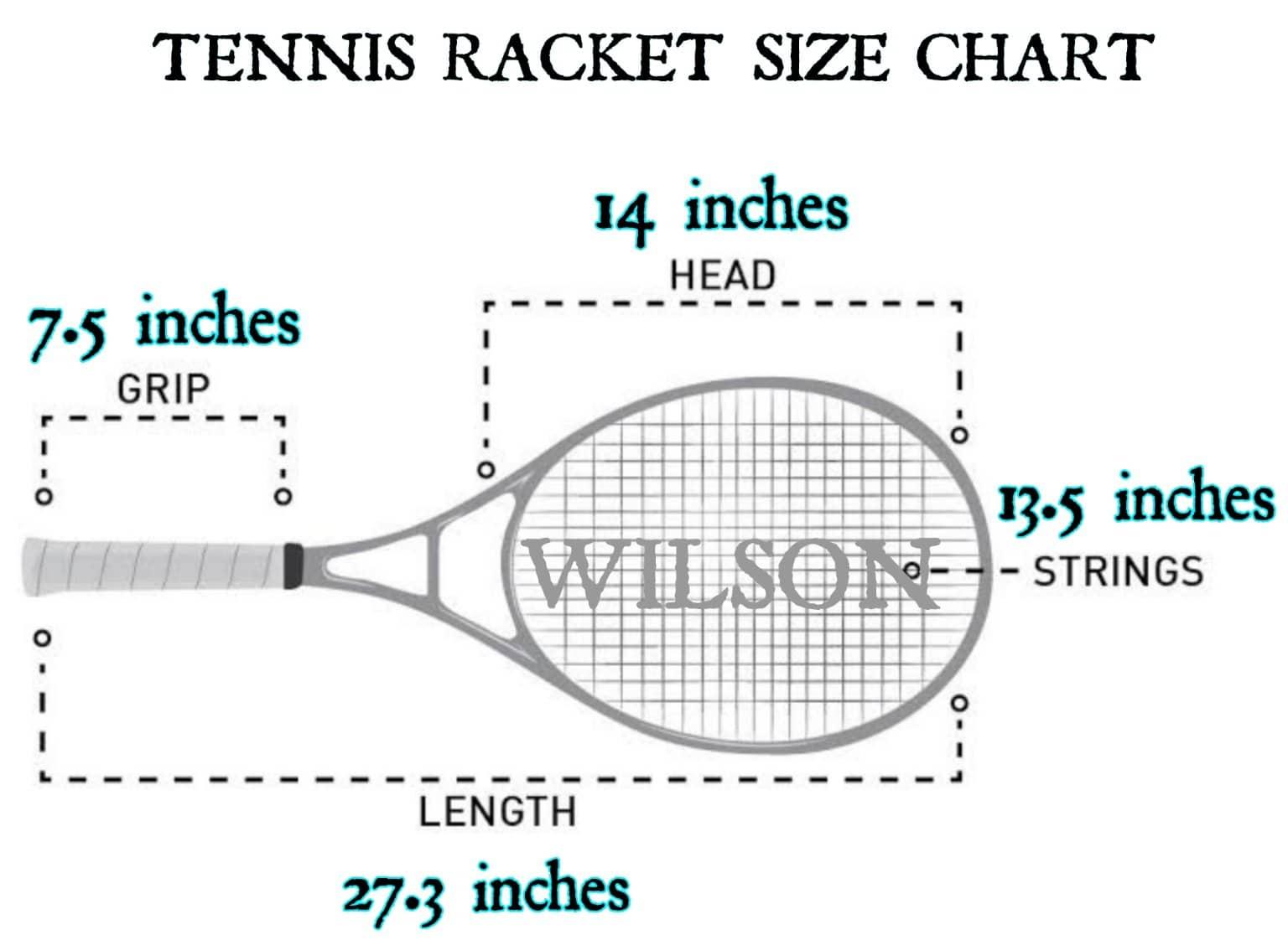 Tennis Racket Grip Size Chart