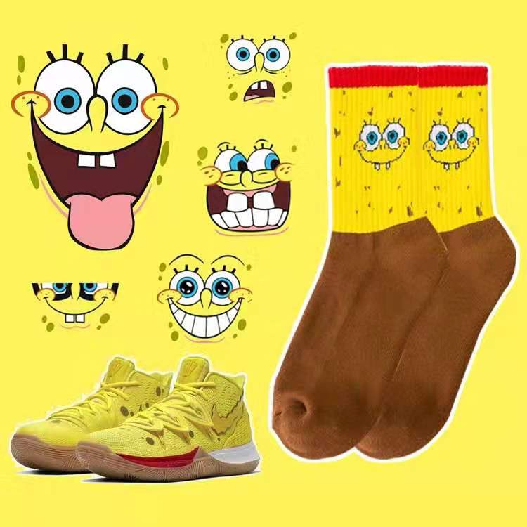 spongebob nike elite socks