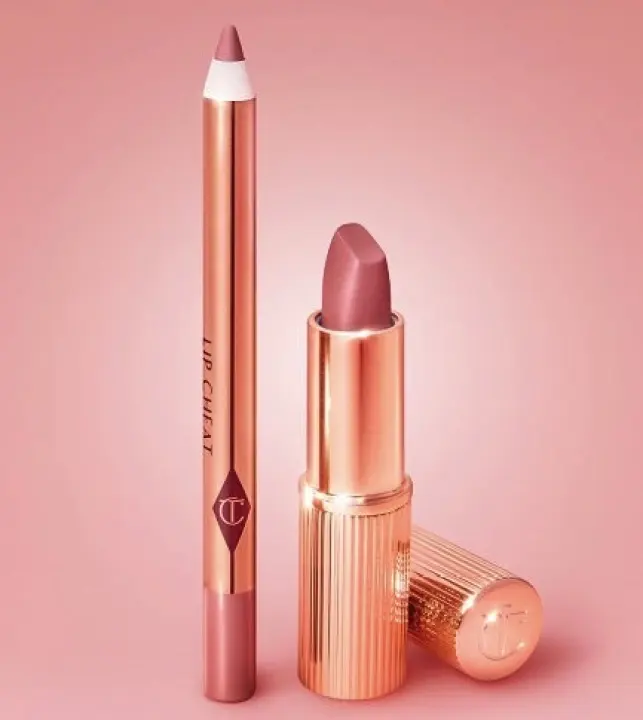 pillow talk lipstick and liner set