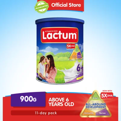 Lactum 6+ Plain 900g Powdered Milk Drink for Children 6 Years Old and Above