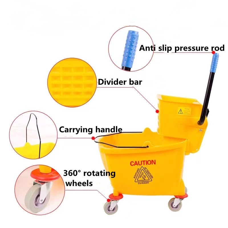 GOOD-SHOP♛Heavy Commercial Mop Squeezer Bucket Mop Squeezer Bucket ...