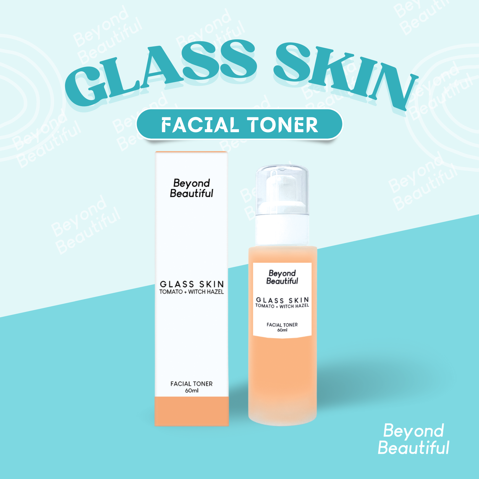 Glass Skin Facial Toner with Tomato Extract Beyond Beautiful [ALCOHOL