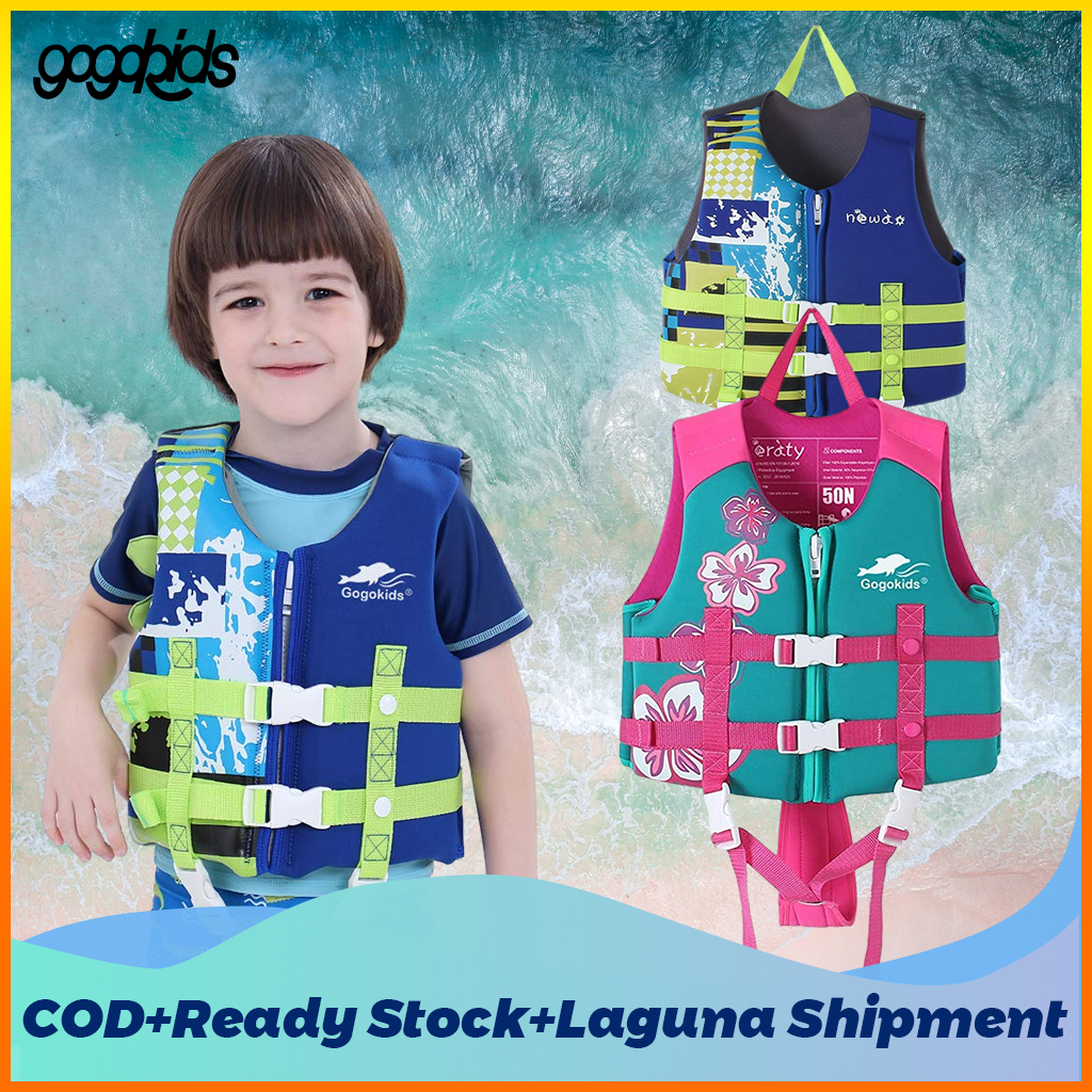 Kids Swim Float Vest Swimming Arm Bands Buoyancy Aid Toddler Life Safe Jacket NG 