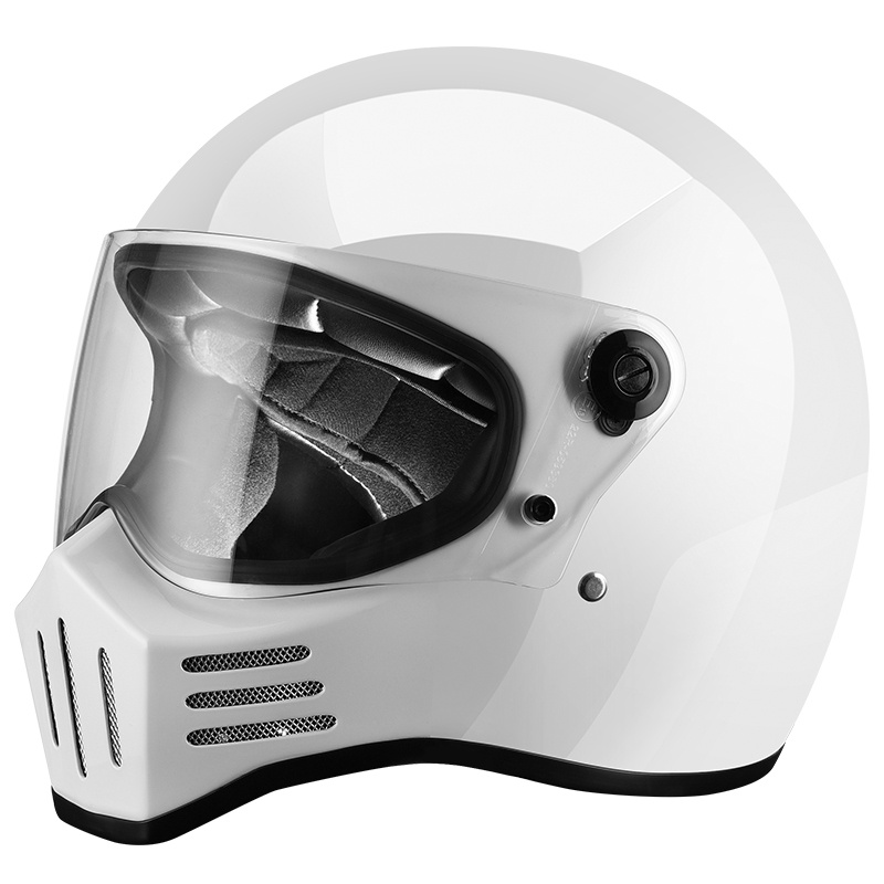 The Retro Helmet Lab AMZ Gangster Vintage Classic Retro Full Face Helmet Lazada PH