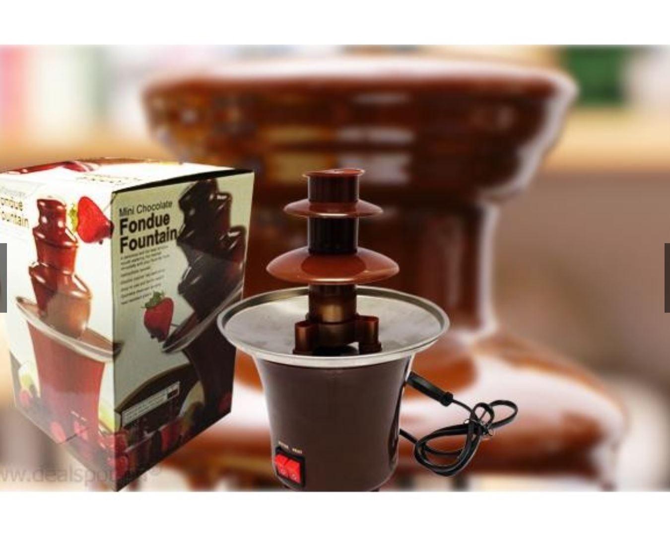 Zover Mini Chocolate Fondue Fountain (Brown) Minichoco Fountain Lazada PH