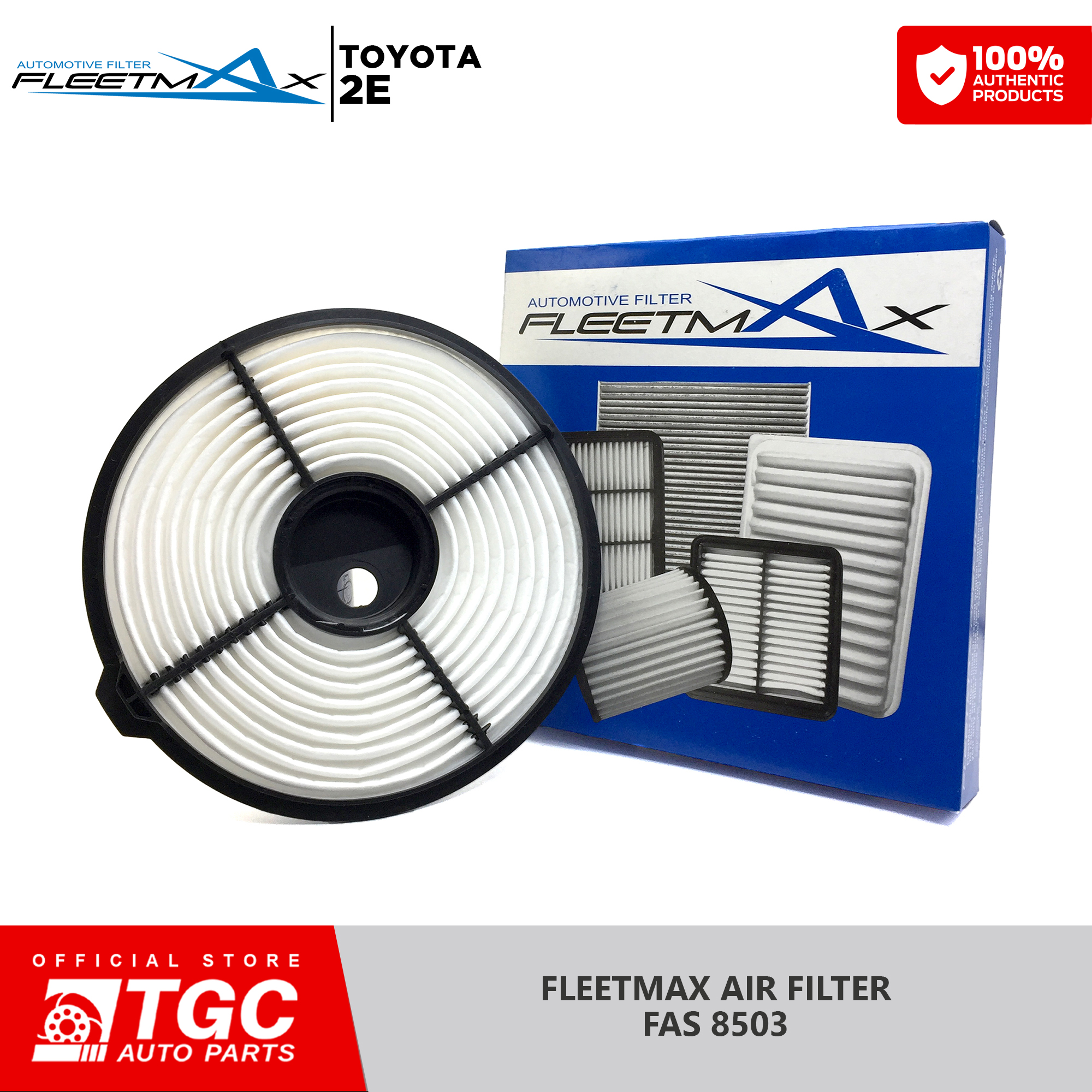 Fleetmax Air Filter / Air Cleaner Toyota Corolla 1.3 1989 - 2001 ...