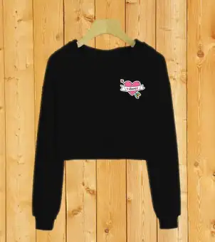 lazada crop top hoodie