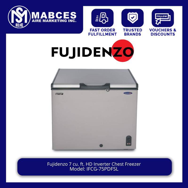 Fujidenzo 7 cu. ft. HD Inverter Chest Freezer IFCG75PDFSL Lazada PH