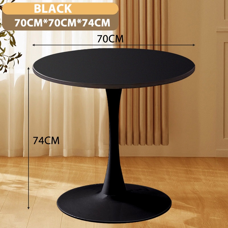 Nordic Table Coffee Table 31 inch Round Table Corner Side Table Black ...