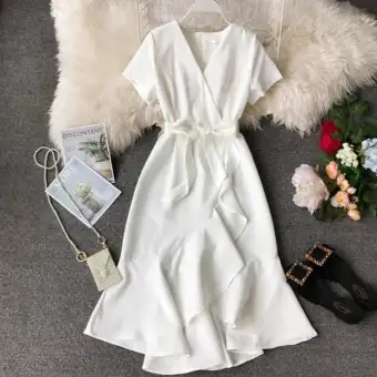 lazada white dress