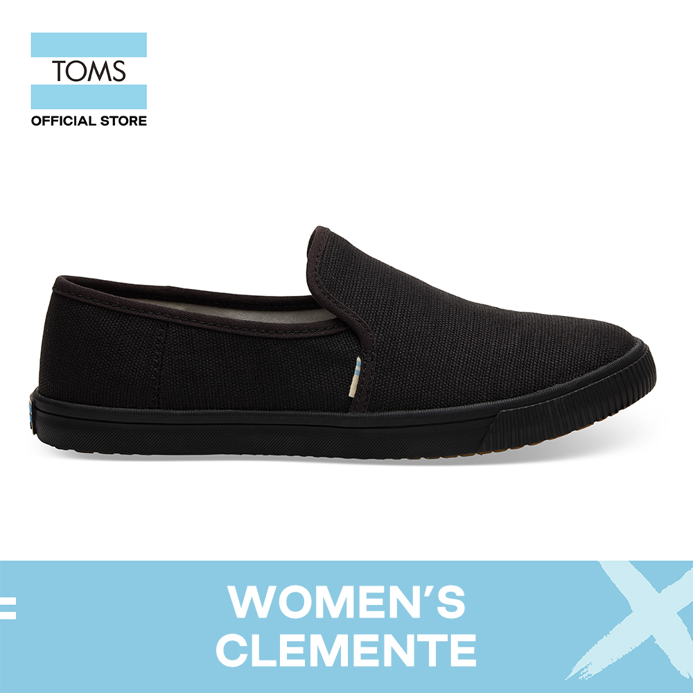 toms clemente slip on black