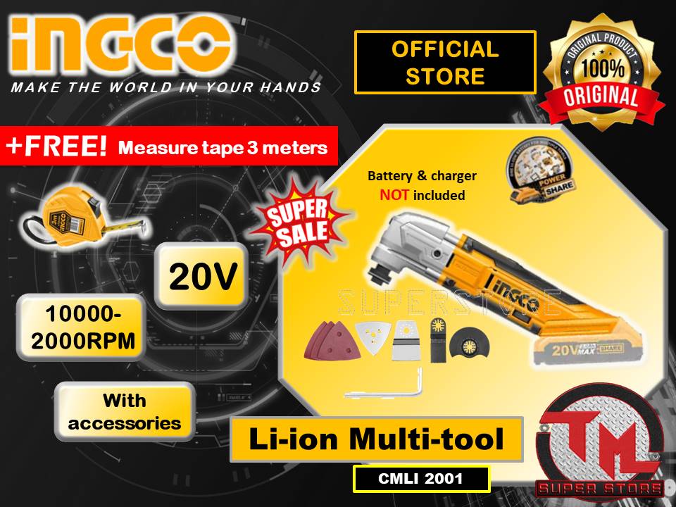 Ingco Cordless Li Ion Multi Tool CMLI 2001 Tm Ss Lazada PH