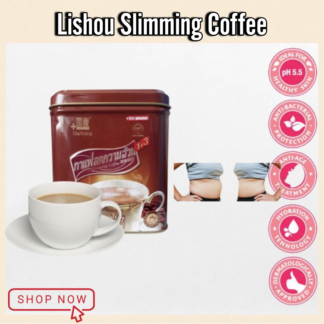100 ORIGINAL Lishou Coffee 3in1 Slimming Instant Coffee(15 sachets/can