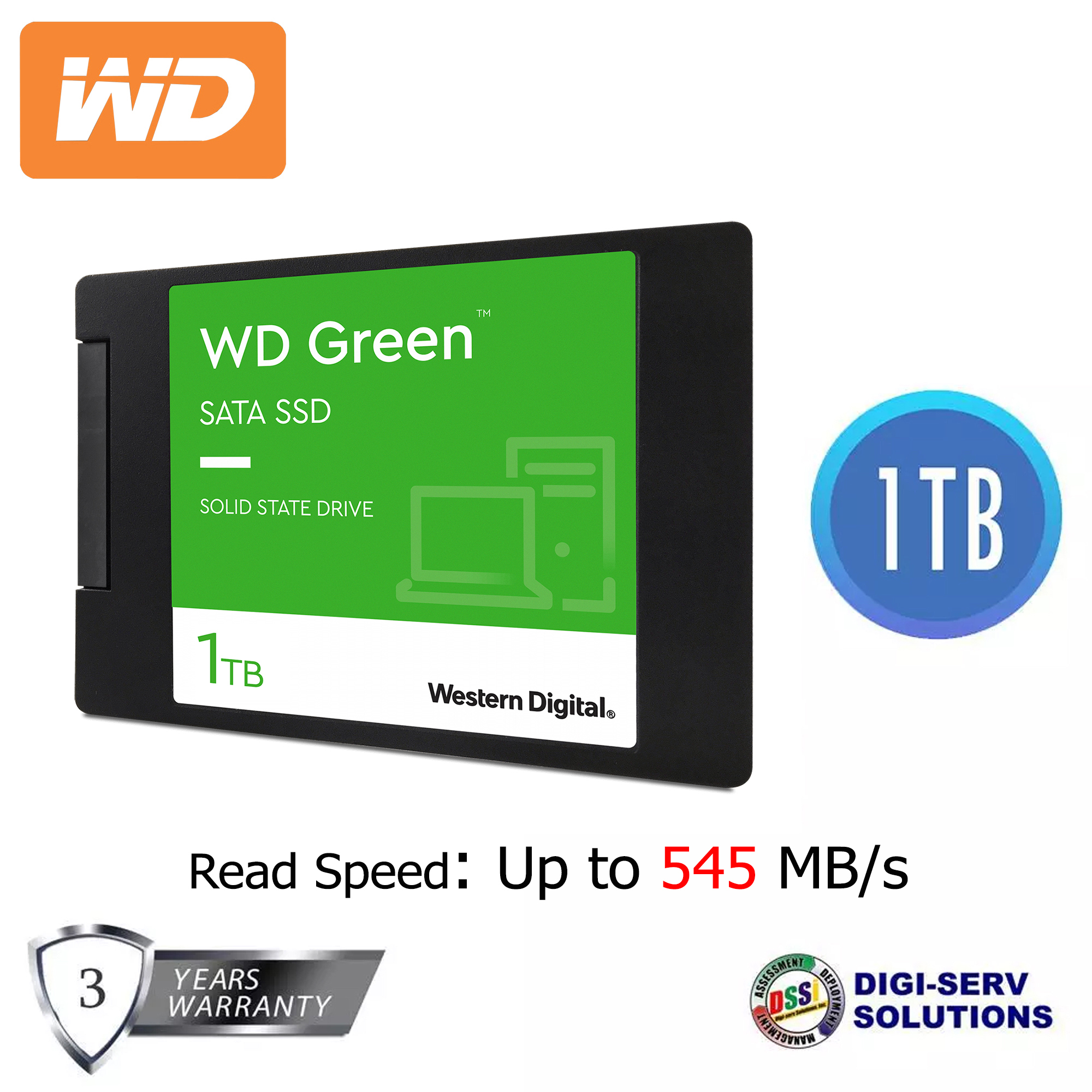 WD Green 1 TB Laptop Internal Solid State Drive (SSD) (WDS100T2G0A) - WD 