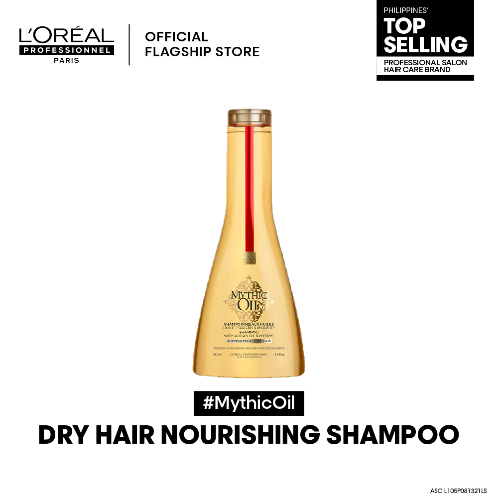 LOreal Professionnel Mythic Oil Shampoo with Argan Oil for Dry, Thick, and  Unruly Hair 250ml