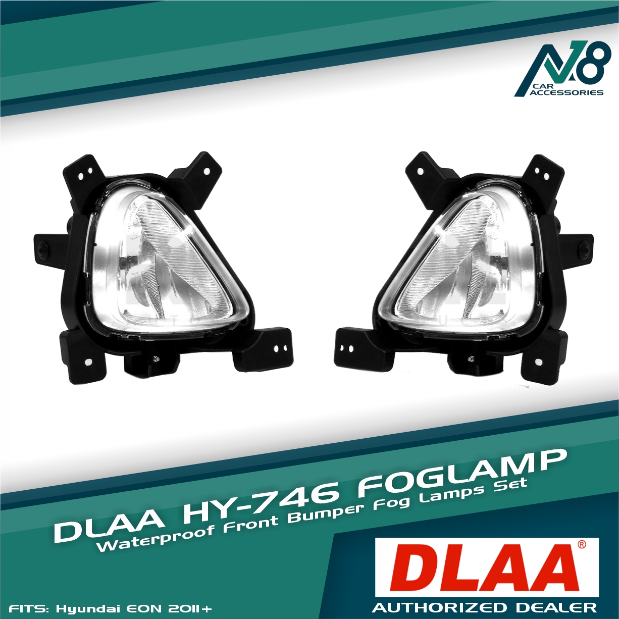 DLAA Genuine Fog Lamp / Fog Light 880 12V 27W with Wiring Kit and