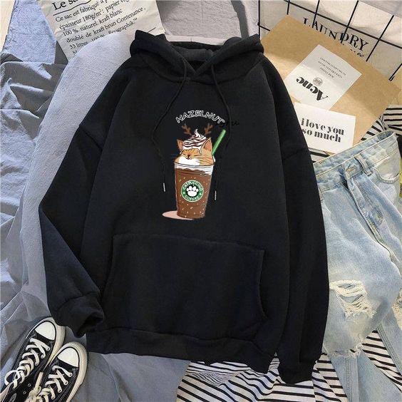 Catpuccino hoodie deals