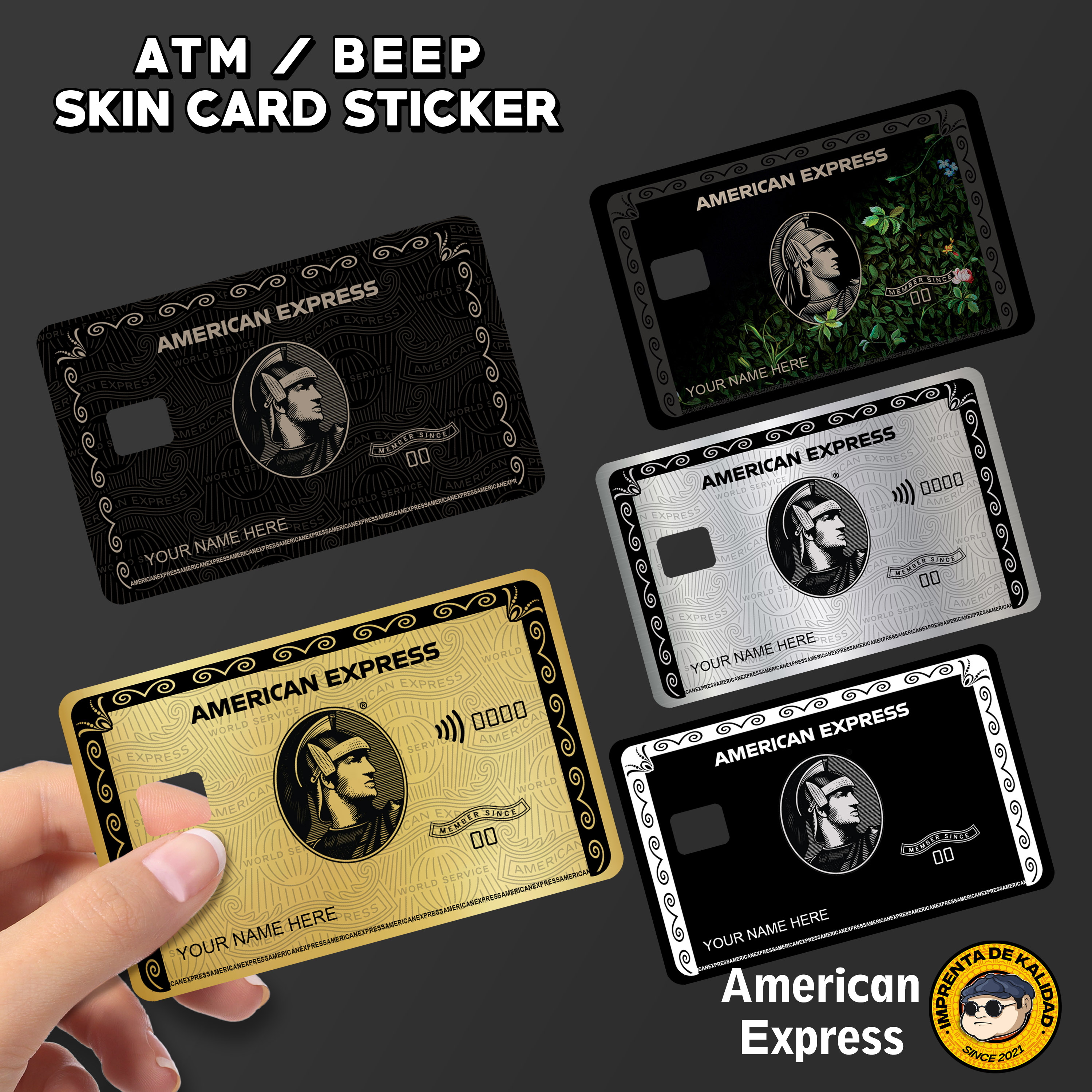 Yayamanin Skin Card Sticker Vinyl Debit/ATM/beep card sticker skin