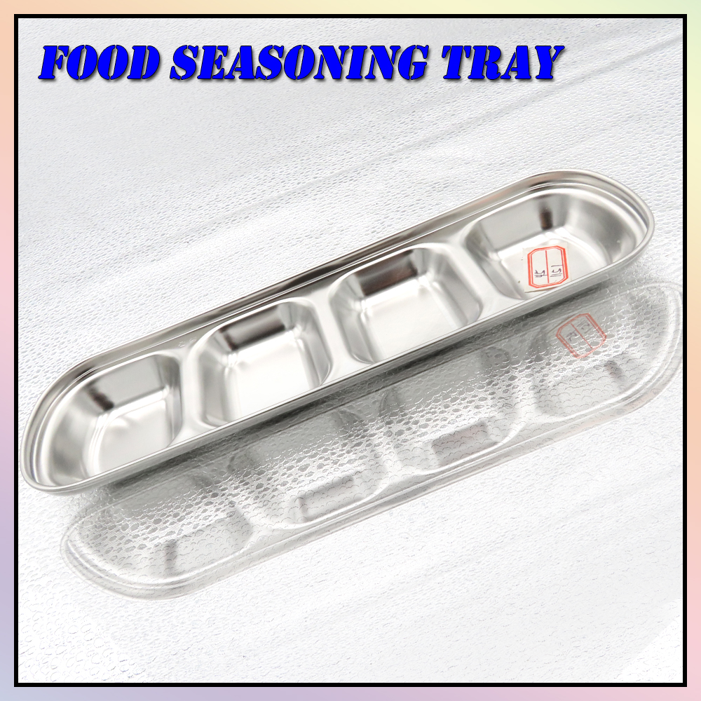 Food Seasoning Tray Stainless Steel Sauce Dishes Separate Bowl Lazada PH