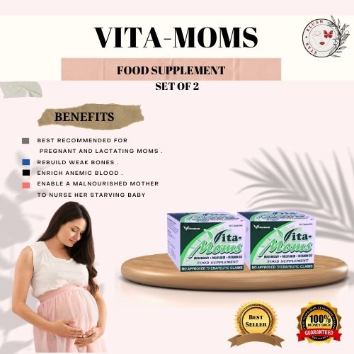 VITAMOMS MALUNGGAY FOOD SUPPLEMENTS 50 CAPSULES ( SET 2) MOTHER MILK