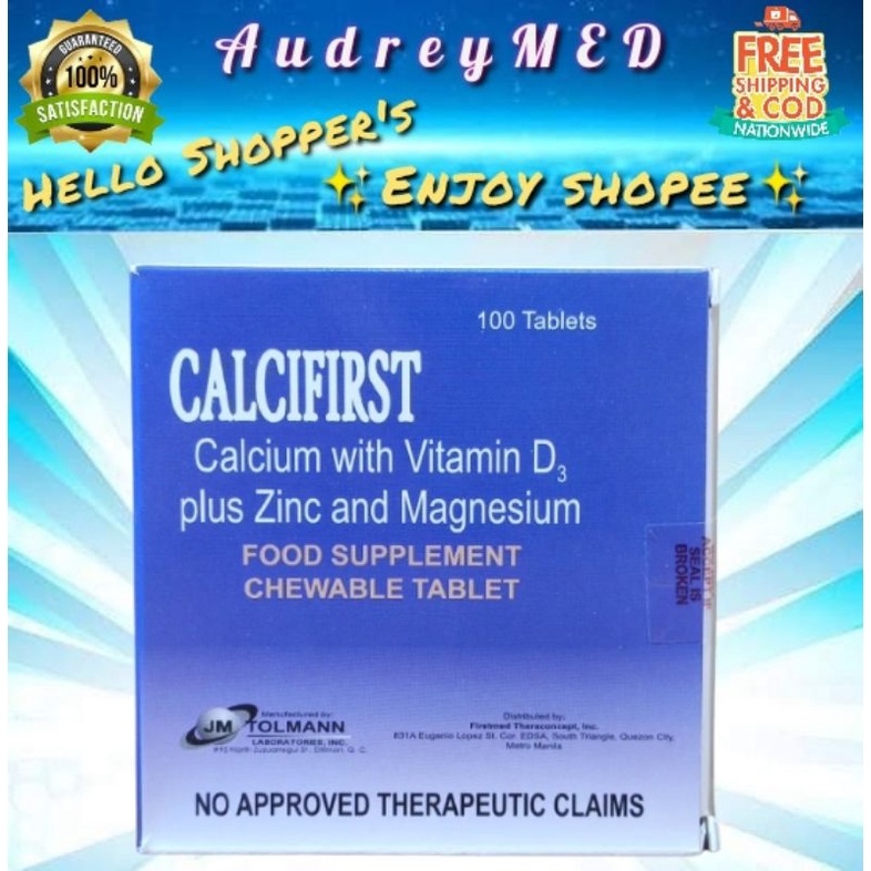 CALCIFIRST (Calcium and Magnesium)Tablets Lazada PH