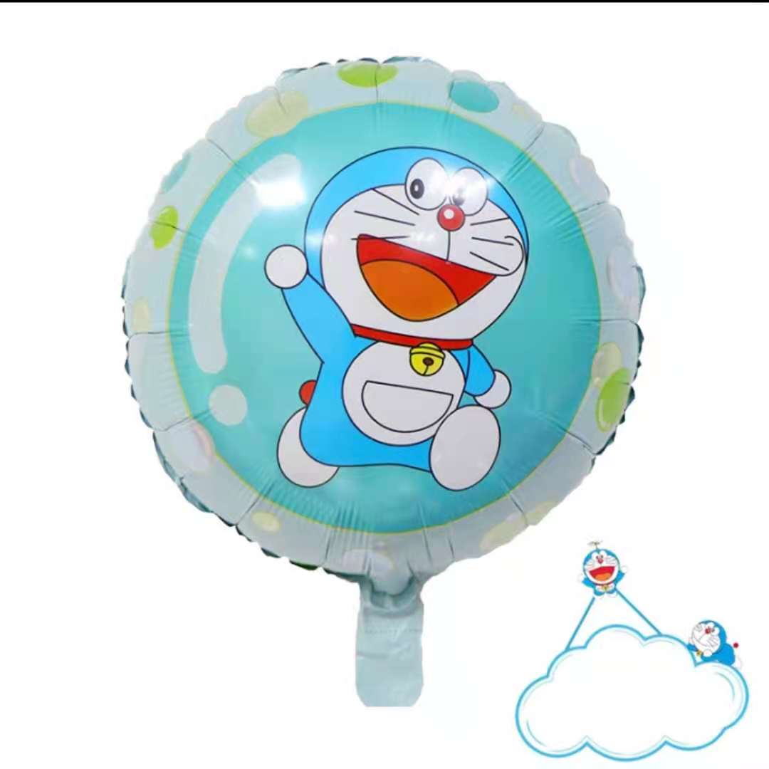 18 inches Round INS style Bubble Doraemon cartoon birthday party ...