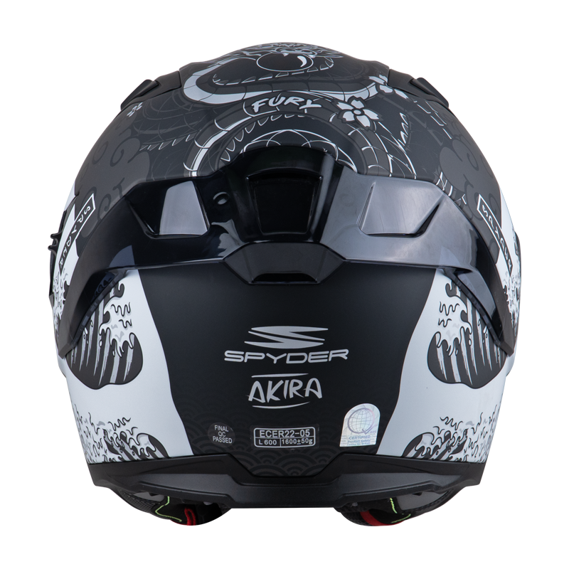 Fury Spyder Helmet Full Face Black Spyder Helmet Warehouse