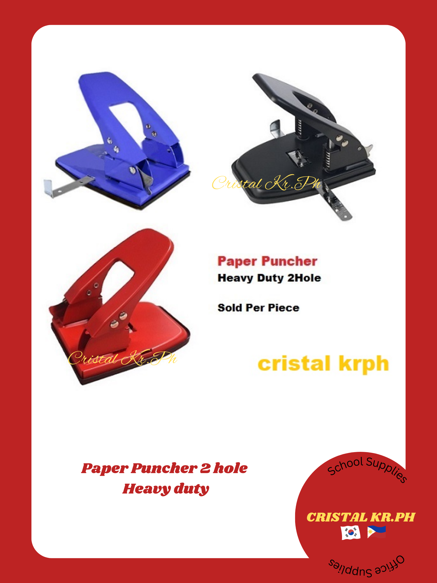 Paper Puncher 2 hole Heavy duty Lazada PH