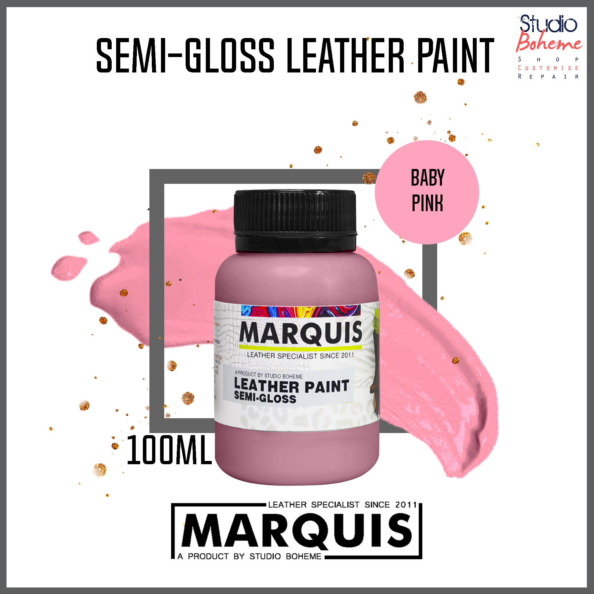 Baby Pink Leather Paint Marquis Leather Care Lazada Ph