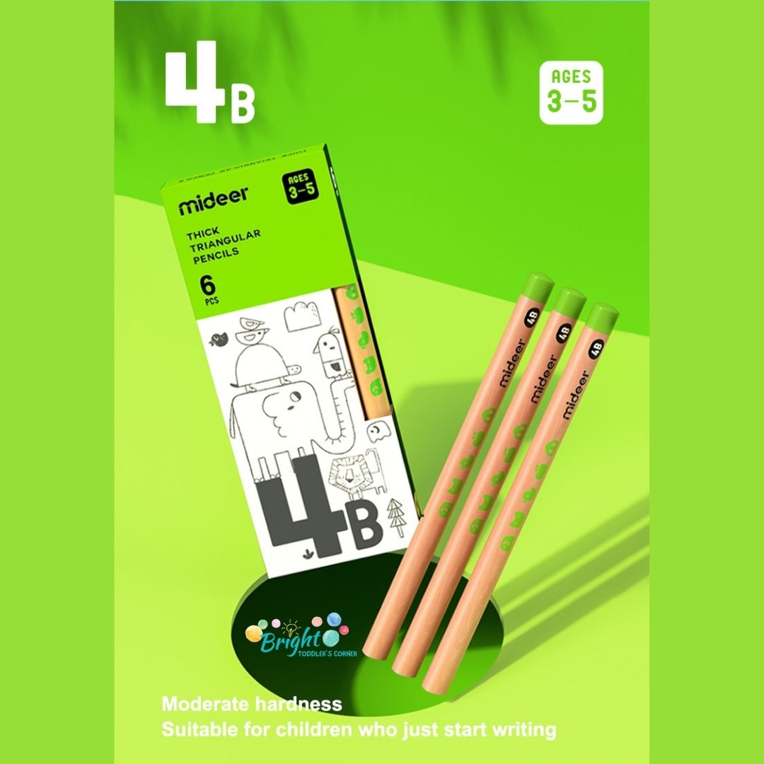 Mideer Thick Triangular Pencils Lazada PH