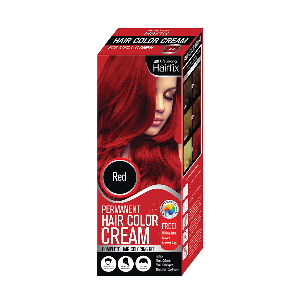 HAIRFIX Permanent Hair Color Cream Red 120ml Lazada PH