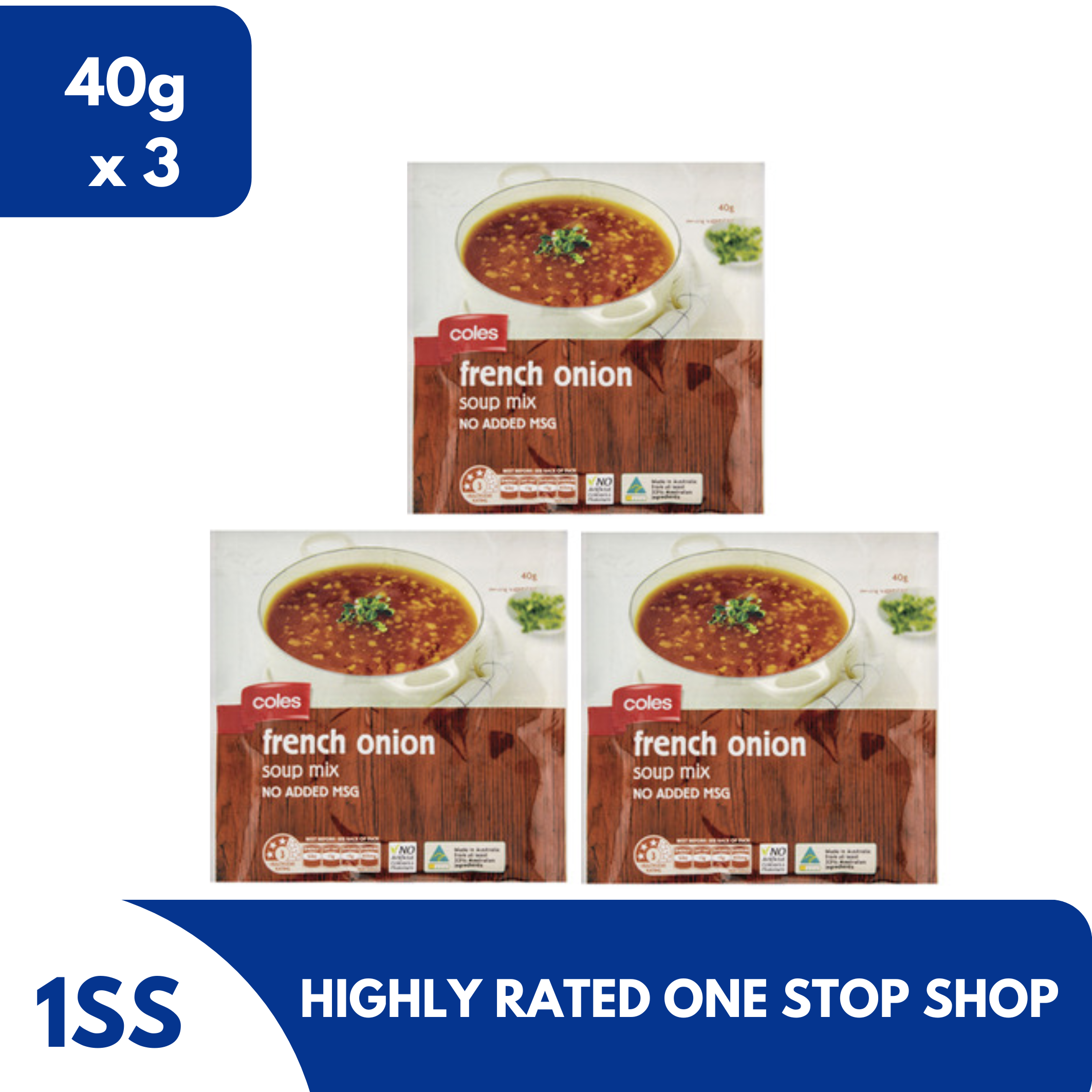 Coles French Onion Soup Mix, 40g set of 3 Lazada PH