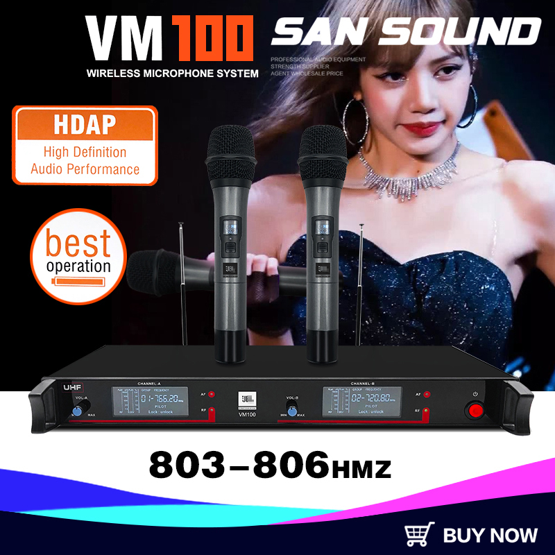 JBL Wireless Microphone Brand new VM100 UHF frequency 800Mhz wireless microphone, receiving