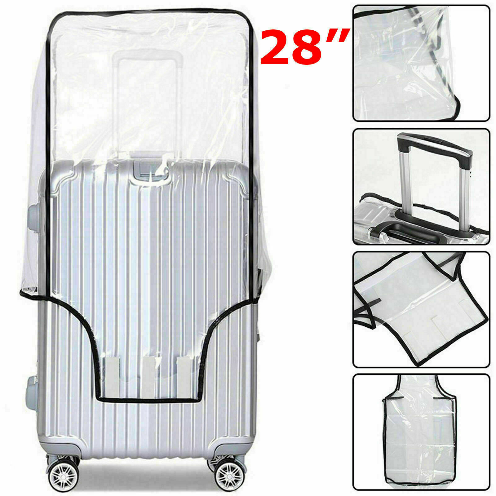suitcase cover transparent