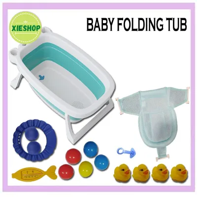 Xieshop New born Portable Easy Use Baby Foldable Bath Tub