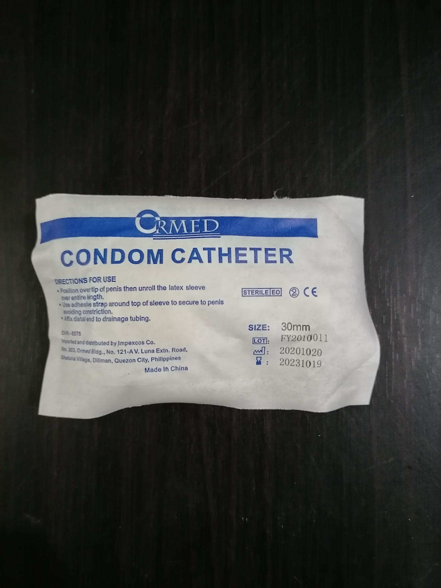 Condom Catheter 30mm medium with adhesive Lazada PH