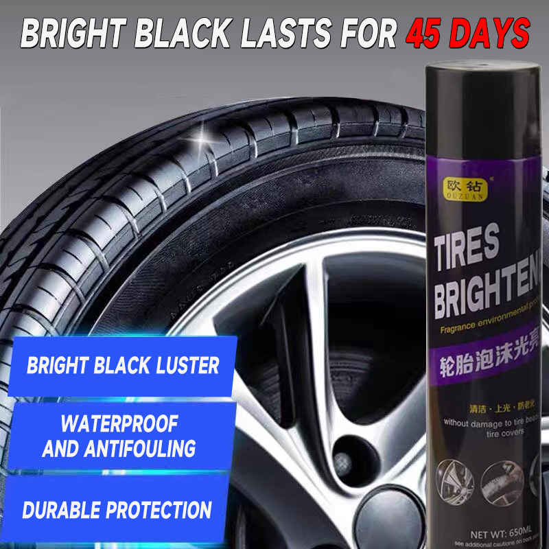 Original Tire foam cleaner black tire wax lotion high gloss spray ...